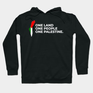 One land, one people, one Palestine (Dark) Hoodie